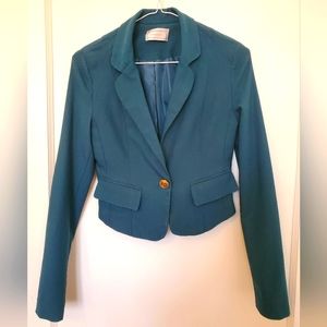 Love & Liberty Blue-Green Fitted Blazer in size XS